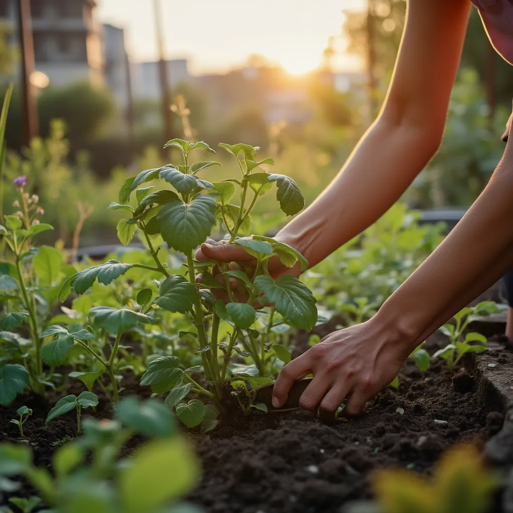Huerta orgánica comunitaria en Argentina
